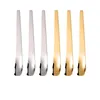 Colheres de café 6pcs colher de frutas de ouro aço inoxidável espessamento de prata fácil de limpar sobremesa