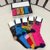 Multicolor Fashion Designer Hommes Chaussettes Femmes Hommes Haute Qualité Coton All-Match Classique Cheville Respirant Mélange Football Basketball Chaussettes En Gros