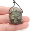 Breloques naturel Labradorite bouddha sculpture pendentif Flashy 231202