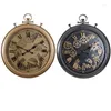 Wall Clocks Retro Decorative Metal Gear Visible Clock For VIP As Party Gifts
