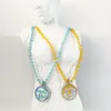 Colliers pendentifs Mitto a conçu des bijoux de mode pour femmes et des accessoires haut de gamme Collier de perles d'opales de déesse du soleil vintage