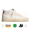 Top Quality Mid Star Sneakers Itália Mulheres Mens Designer Sapatos Casuais Sier Couro Flash Vintage Finish Goldenss Goosess Timeless Skate OG Treinadores