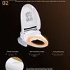 Tuvalet Koltukları Akıllı Isıtmalı Bide Koltuk Anında Tip WC Sitz Akıllı Otomatik Kapak Kapak Elektrikli Kadın Çocuk 231202