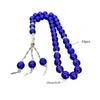 Прядь 33 бусины Tasbih Молитвенный браслет-четки Модные декоративные кисточки Исламская религия Ювелирные изделия для вечеринки