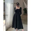 Whitedress French Lazy Style 2023 Autumn/Winter Women's Design Sense Solid Color Hooded Loose Fashion Sticked Bottom Dress for Women 3048