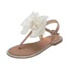 23 ٪ من الأحذية الرياضية 2024 Fashion Pearl Bow Sandals Slides Womens Womens Exclude with Slippers