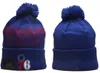 2023 Philadelphia''76ers''beańska baseball północnoamerykańska drużyna drużyna z boku Patch Winter Wool Sport Sport Hat Caps czapki