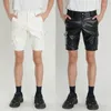 Shorts Masculino Verão Cargo Estilo Bolso Grande Tamanho Juvenil Calças Cinco Quartos