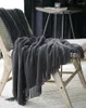 Dekens Noordse gebreide deken Plaid op de slaapbank Gooi draad voor reizen TV-dutje Zachte handdoektapijt
