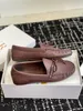 Mode Lucca Mocassin Flynn Loafer The Row Doudou chaussures designer Femmes Casual Soft Mocassin cuir de luxe Fond plat Hommes Mocassins Shors Taille 35-40