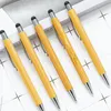 Stylos à bille de bambou multi-fonctionnal pour les employés de bureau de mariage Businet Business Advertising Hotel Writing Supplies