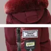 Womens Down Parkas winter jacket womens fur necklace long basic thick cotton padded 231202