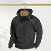 Herren-Kapuzenpullover, Herren-Kapuzenpullover, Reißverschluss-Ausschnitt, Kapuzenpullover mit Taschen für Herbst und Winter, Sport, Workout, Laufen, Fitnessstudio