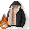 Männer Jacken 2024 Winter Männer Gepolsterte Jacke Thermo Gefüttert Dicke Warme Fleece Mantel Drehen Unten Kragen Große Größe Oberbekleidung L7XL 231202