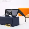 Designer Louisely Vuttionly Solglasögon för kvinna Monogram Högkvalitativ LVSE -solglasögon MAN Luxury Solglasögon Square Stor ram Solglasögon Onepiece Mat 478