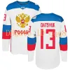 Rosja Jersey World Cup WCH 8 Alex Ovechkin Vladimir Tarasenko 71 Evgeni Malkin 72 Siergei Bobrovsky 13 Pavel Datsyuk Rosyjska koszulka hokejowa