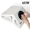 Nail Practice Display Nail Dust Collector 65W Powerful Vacuum Cleaner Nail Salon Dust Vacuum Cleaner Reusable Filter Adjustable Speed Manicure Tools 231202