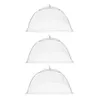 Ensembles de vaisselle 3pcs Cuisine pliable Filet de protection Table à manger Couvertures Tentes en maille pour la maison