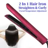 Prostownicy włosów Profesjonalne elektryczne prostownica włosów Włosy Flat Iron 2 1 Ceramiczne turmalinowe włosy prostowanie Curling Iron Corrugation 231202