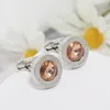 Neckband Crystal Cone CUFFLINKS MÄN MUFF -knapp Herrskjorta Taper Links Round Zircon Luxury BusinessWedding Party Gift 231202