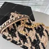 7a Famous Designer Crossbody Bag French Brand Shoulder Luxurious Women Woven Wallet Autumn and Winter Woolen Underarm with Mini Classic Coin Card Holder