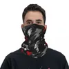 Foulards Boulons Signes avec Doodle Urban Bandana Couverture de cou Imprimé Moteur Motocross Graffiti Art Motif Wrap Écharpe Courir Lavable