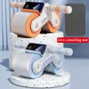 Rulli addominali Ruota addominale Rimbalzo automatico Muto Crunch della pancia Butt Back Allenamento muscolare Dimagrante Home Gym Abs Attrezzature per il fitness 231202