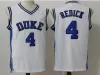 Ncaa College Basketball Jerseys 4 JJ Redick 32 Christian Laeter 33 Grant Hill 100% Ed Jersey Bleu Blanc Hommes