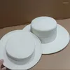 Berets Wholesale Ivory Wool Felt Hats With White Band For Letizia Tibiben Cusrtomized