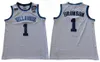 Villanova Wildcats College 10 Donte Divincenzo Männer Basketball 25 Mikal Bridges 1 Jalen Brunson Trikots Marineblau Weiße Uniform