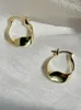 Hoop Earrings Fashion Gold Color Geometric Round-Shape For Women Men Punk Hip-Hop Metal Round Circle Party Jewelry