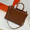 Klassisk cowhide Womens Hand Bag Womderfurla Designer Tote Bag High End Hardware Crossbody Bag Kopplingväska med axelrem H03110 kan grossist