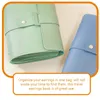 Jewelry Pouches Travel Earrings Book Women Organizer Storage Holder Ear Studs