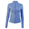 Winter-Reißverschlussjacke L-88 Damen-Yoga-Outfit-Kleidung Laufen im Freien Sport Slim Quick Dry Fitness Langarm Solid Top Sportswear-Mäntel