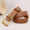 24SS Diesal Belt American D-letter for Women 2023 New Minimalist Needle Buckle Layer Cowhide Women's Belt Disel