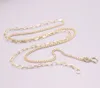 Chains Pure 18K Yellow Gold Chain Men Women 2mm O Curb Link Necklace 4.1-4.3g 18inch