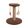 Arranhadores para móveis para gatos Poste para arranhar gatos macios e macios de pelúcia natural para gatos arranhando árvore torre de salto para animais de estimação com bolas interativas brinquedo interno para gatos 231202