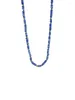 Pendant Necklaces French Light Luxury Niche Resort Beach Charm Blue Color Stone Cropped Necklace