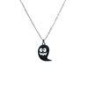 Pendant Necklaces WANGAIYAO Punk Sweater Chain Bat Pumpkin Head Ghost Skull Halloween Costume Accessories Jewelry Long Necklace Holiday Gift