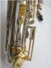 Neues B-Tenorsaxophon, Musikinstrument, hochwertiges, vernickeltes Messing, professionelles Saxophon mit Koffer