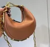 Yys mode axelväskor kvinnor handväska lyx läder kedja axelväska botten bokstäver handväskor vibe ava designer grafi ins tote mini väskor 024d