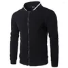 Men's Jackets For Men Fashion Casual Streetwear Autumn Spring Long Sleeve Zip Up Hoodies Gray Black White Color 2023 3xl