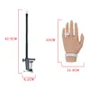 Nagelövning Silikon Fake Hands Model With Stand Nail Art Practice Hand Can Insert False Nails Display Nail Jewelry Art Tools 231202