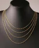 Fashion 18K gold plated and 925 sterling silver plated 2mm Wide Heavy Figaro Necklace Women Chains Men039s8432240