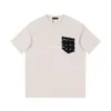 24SS Designer shirt fashion new short sleeved T-shirt men's Paris men's T-shirt cotton high-quality top pocket metal logo zipper design short sleeved polo