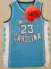 Ncaa North Carolina Tar Heels Jerseys College Basketball 23 Michael Blauw Wit Jersey MJ Ed S-XXL