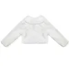 Jackets Baby Girl Princess White Coats Kids Faux Fur Warm Short Jacket for Wedding Dress Party Formal Girls Bolero Toddler Girl Outwear 231202