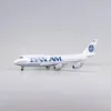 Aeronave Modle 1/150 Escala 47cm Avião B747 Aeronave PAN AM Airline Modelo W Luz e Roda Avião de resina fundida para brinquedos de exibição de coleção 231202