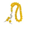Прядь 33 бусины Tasbih Молитвенный браслет-четки Модные декоративные кисточки Исламская религия Ювелирные изделия для вечеринки