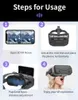 VR Glasses Shinecon 3D Kask Google Cardboard 57 Mobile için Orijinal Kutu 231202